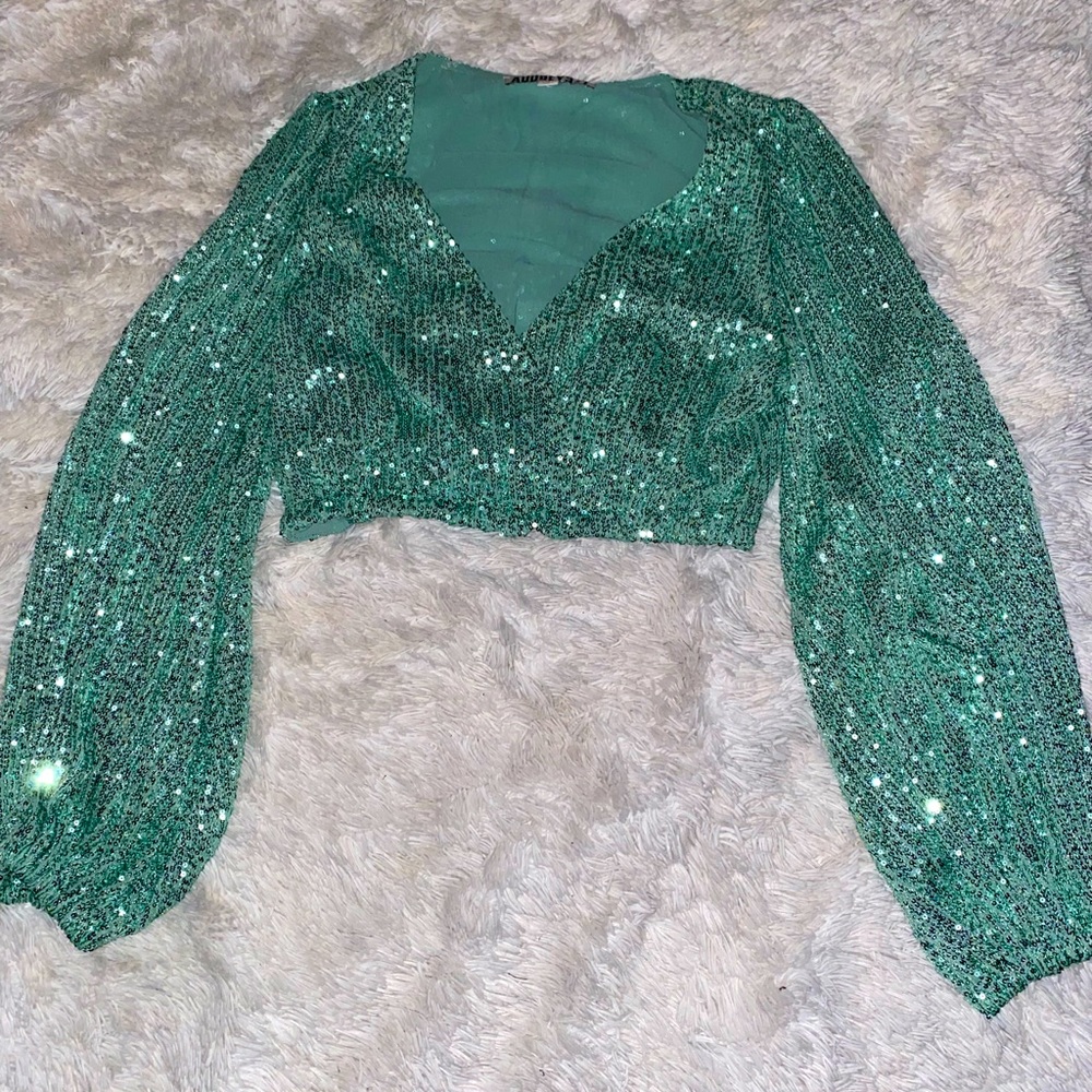 Sequin skirt set